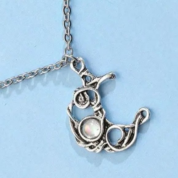 Jewelry Set - Boho Sun And Moon Earrings and Necklace Set - NEW - Picture 3 of 5